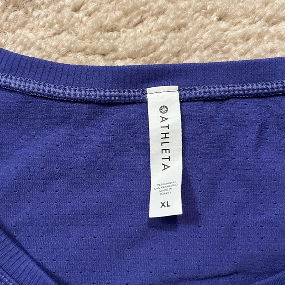 Athleta Purple Long Sleeve Top - XL - Picture 2 of 2